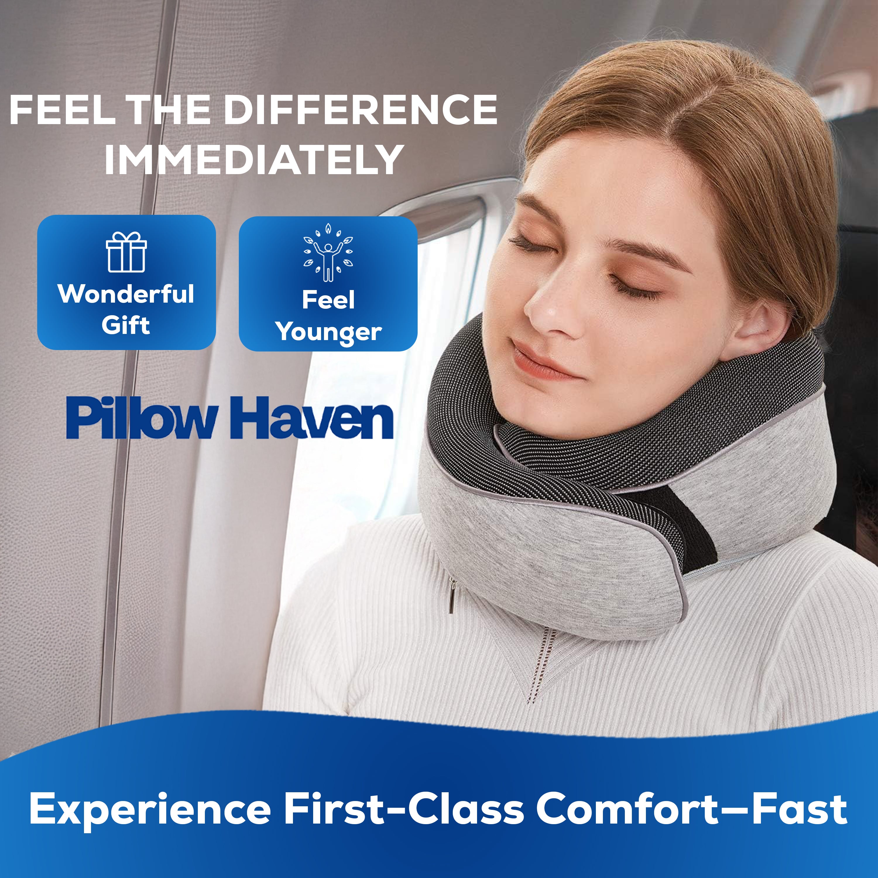 Memory Foam Travel Pillow | Neck Support Anywhere