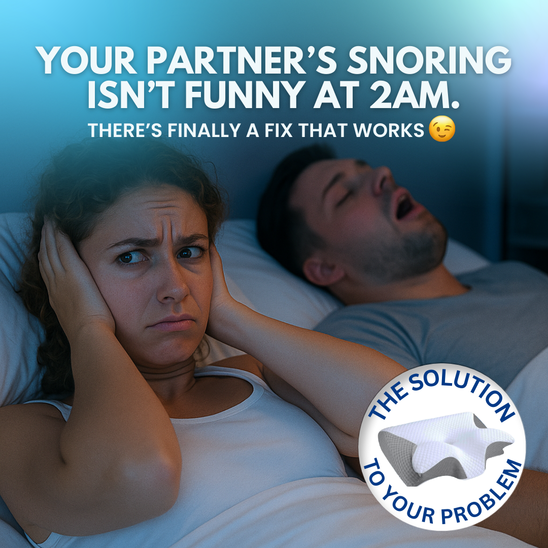 The Pillow That Silences Snoring - By Fixing Your Sleep Posture | 10-Year Sale 60% OFF