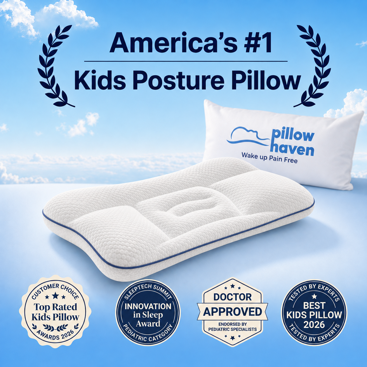 Kid Ergonomic Posture Pillow 2.0 | Fix the Problem Before It Starts