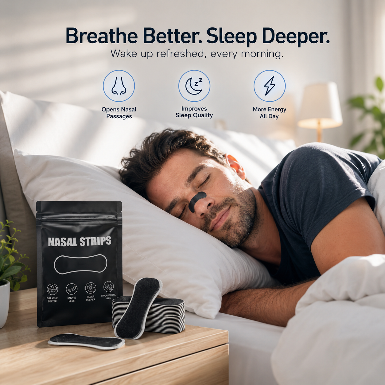Nasal Strips | Breathe Deeper, Snore Less