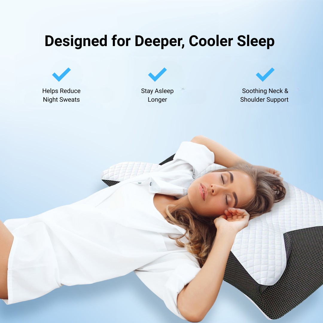 The Pillow That Ends the 2AM Wake-Up — By Cooling the Zone That's Actually Overheating