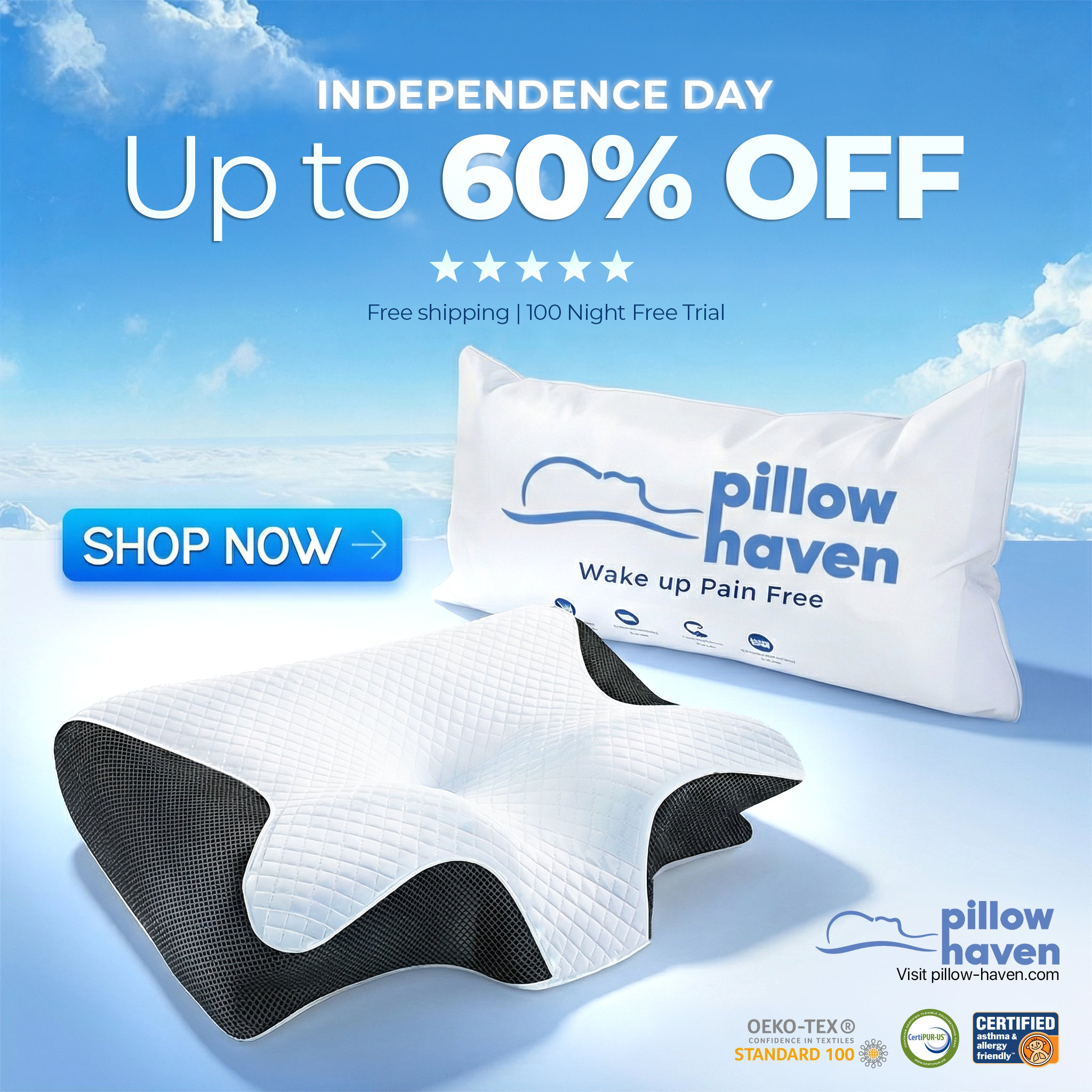 The Pillow That Gives Dad His Best Night's Sleep - By Easing His Neck Pain & Ending His Snoring | Independence Day Special