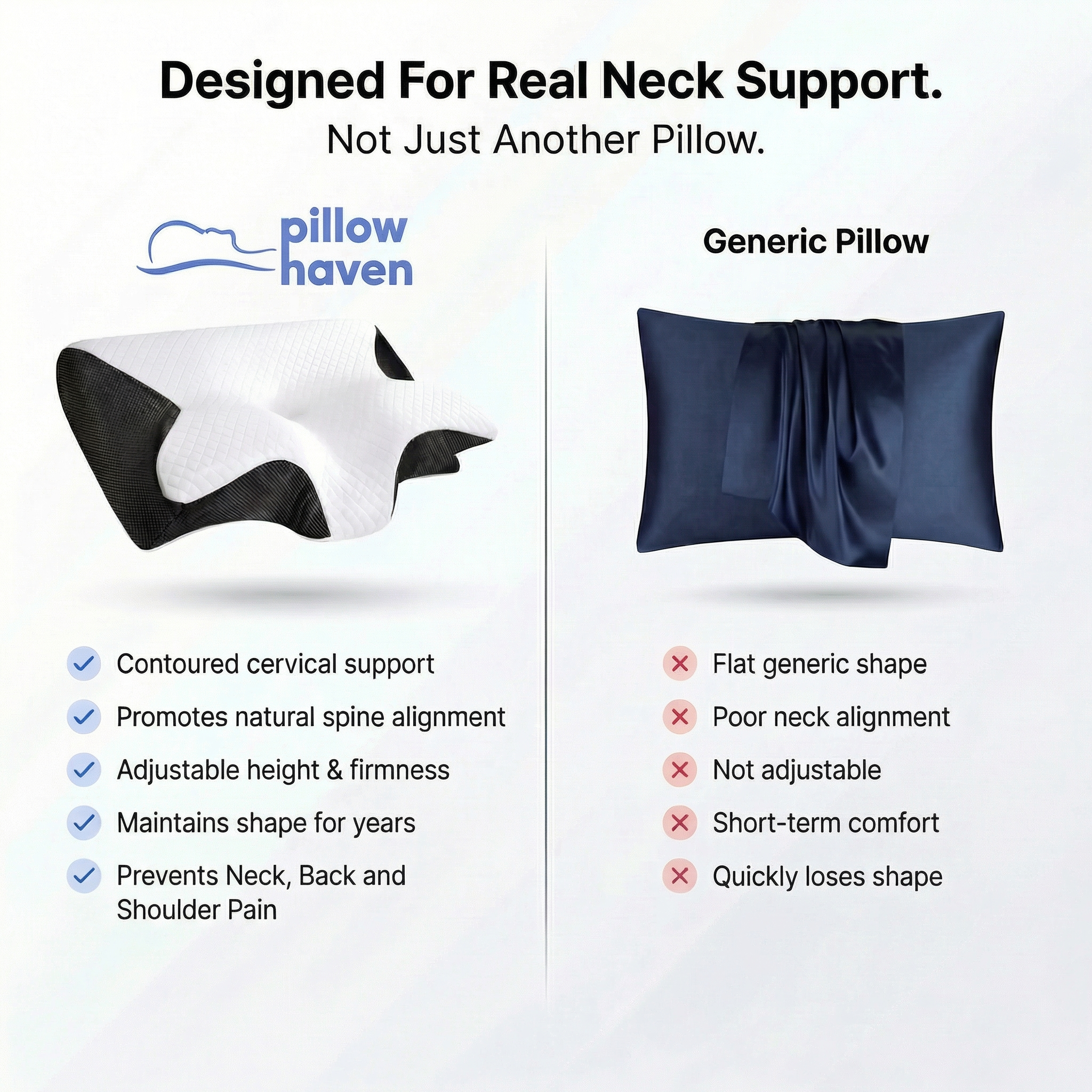 Premium Sleep Alignment Pillow | Brand Anniversary Sale 60% OFF
