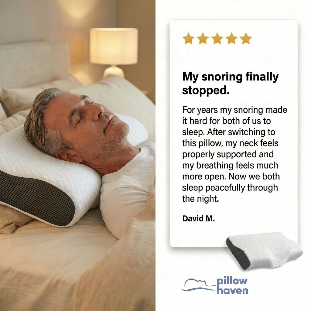 The Pillow That Silences Snoring - By Fixing Your Sleep Posture | Pré Summer Sale