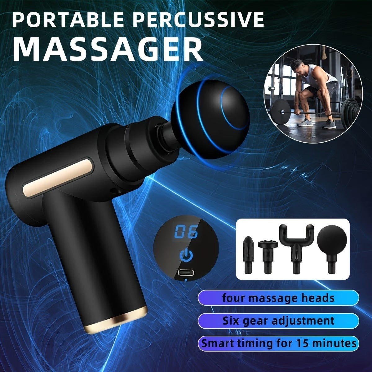 Deep-Tissue Massage Gun | Release Muscle Tension