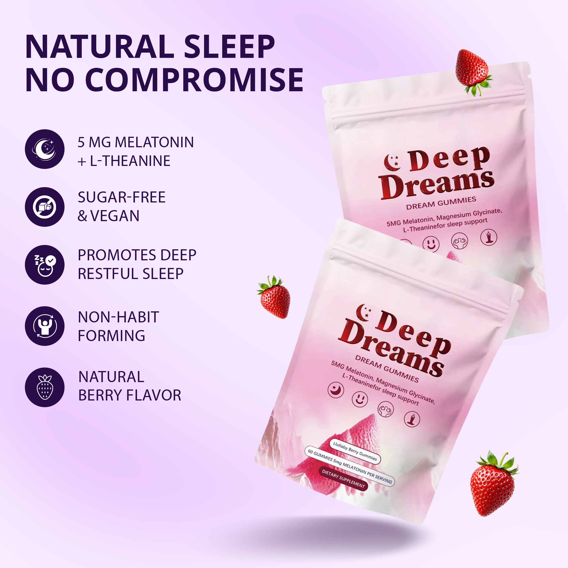 Deep Sleep Melatonin Gummies | Fall Asleep Fast & Deep