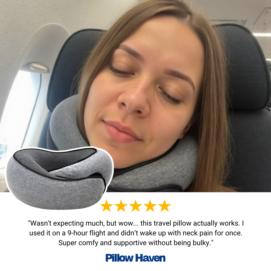 Memory Foam Travel Pillow | Neck Support Anywhere