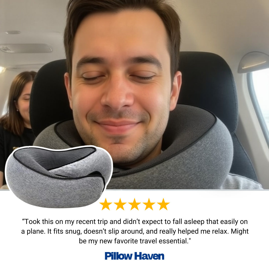 Memory Foam Travel Pillow | Neck Support Anywhere