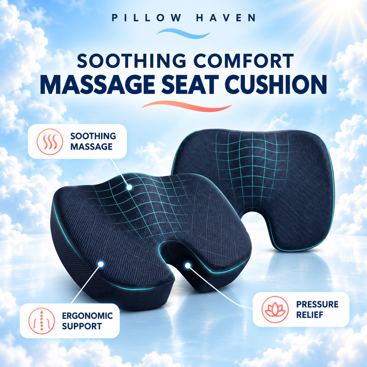 Seat Massage Cushion | Relief While You Sit