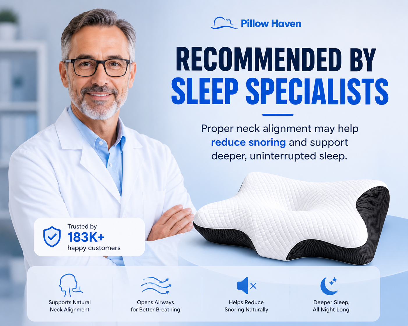 The Pillow That Silences Snoring - By Fixing Your Sleep Posture | Partner Deal