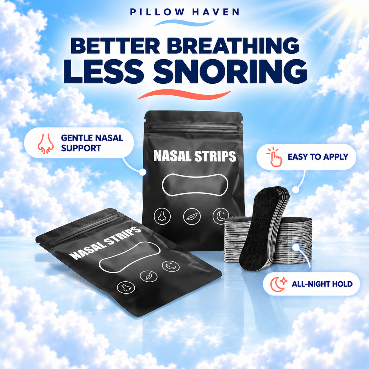Nasal Strips | Breathe Deeper, Snore Less
