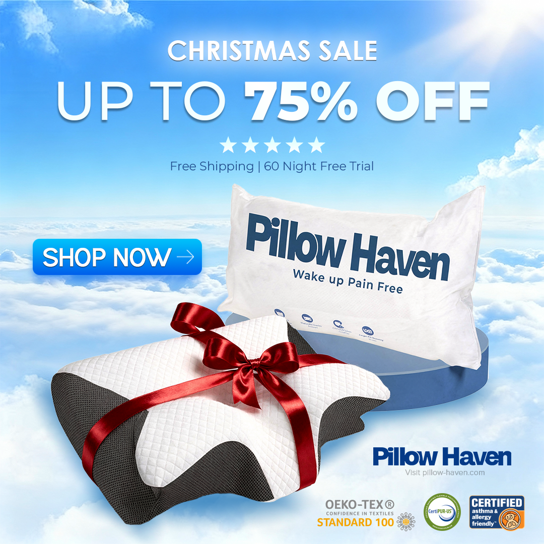 The Pillow That Silences Snoring—By Fixing Your Sleep Posture | Christmas 75% OFF
