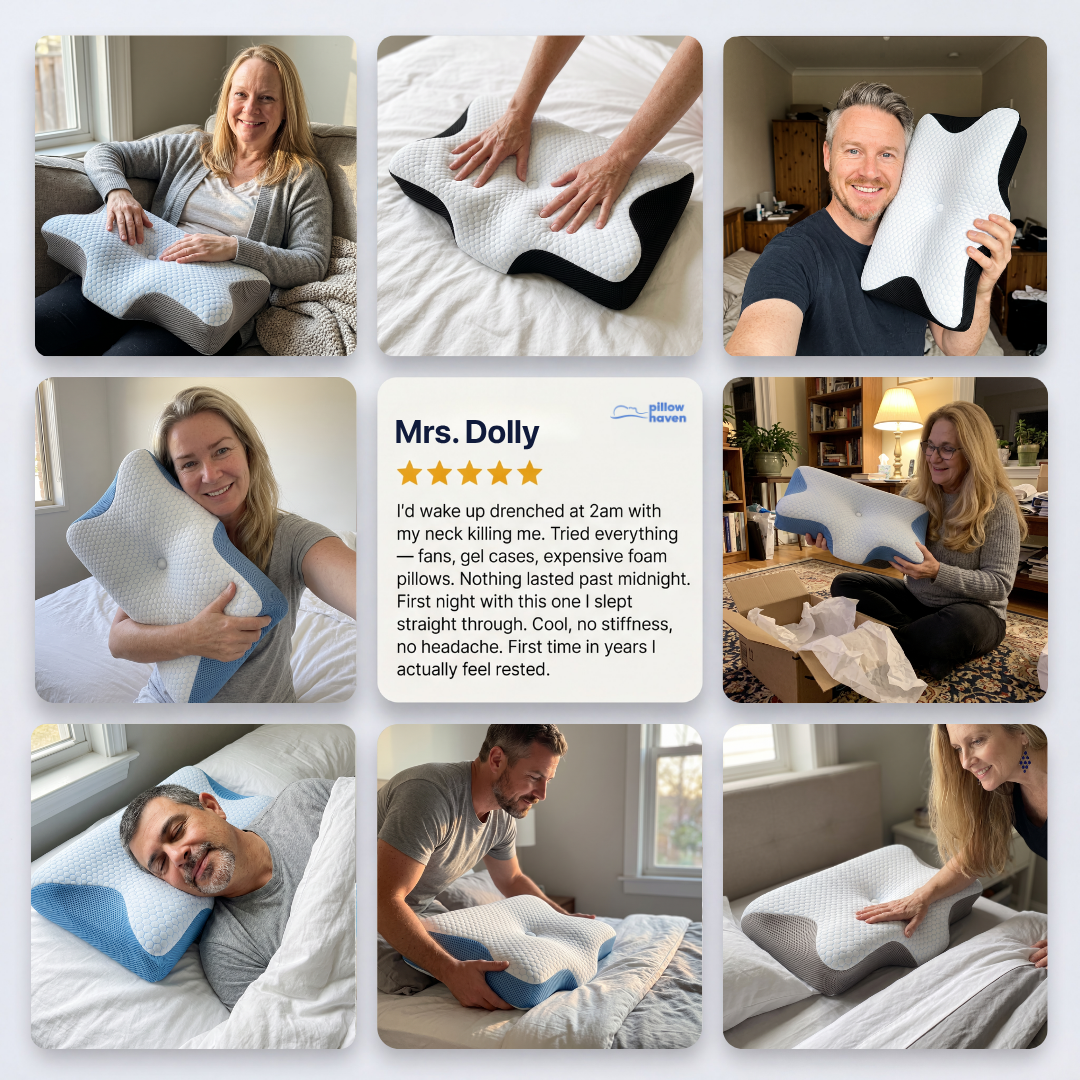 The Cooling Ergonomic Pillow That Keeps You Ice-Cold All Night & Wakes You Up Pain-Free
