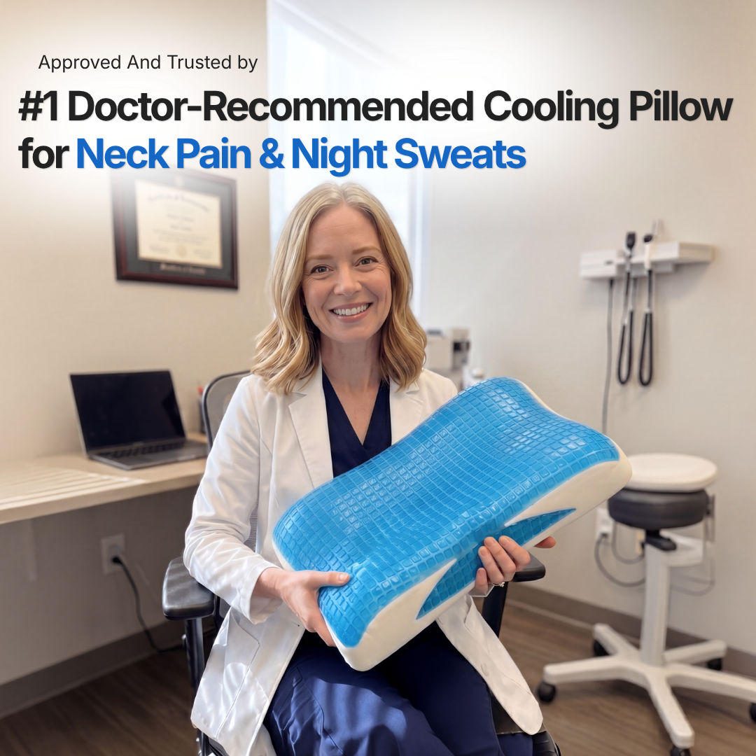 The Cooling Gel Pillow That Keeps You Ice-Cold All Night & Wakes You Up Pain-Free