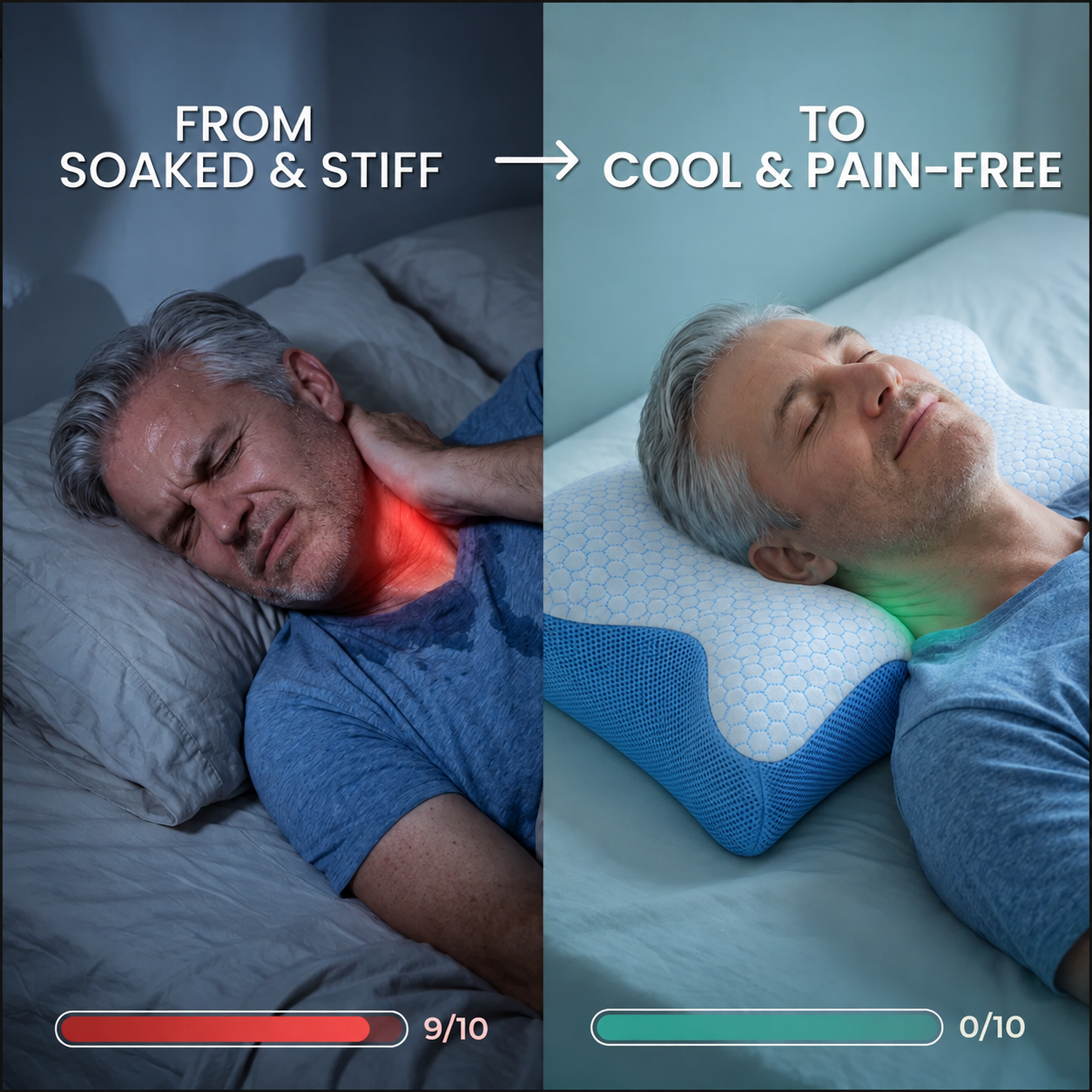 The Cooling Ergonomic Pillow That Keeps You Ice-Cold All Night & Wakes You Up Pain-Free