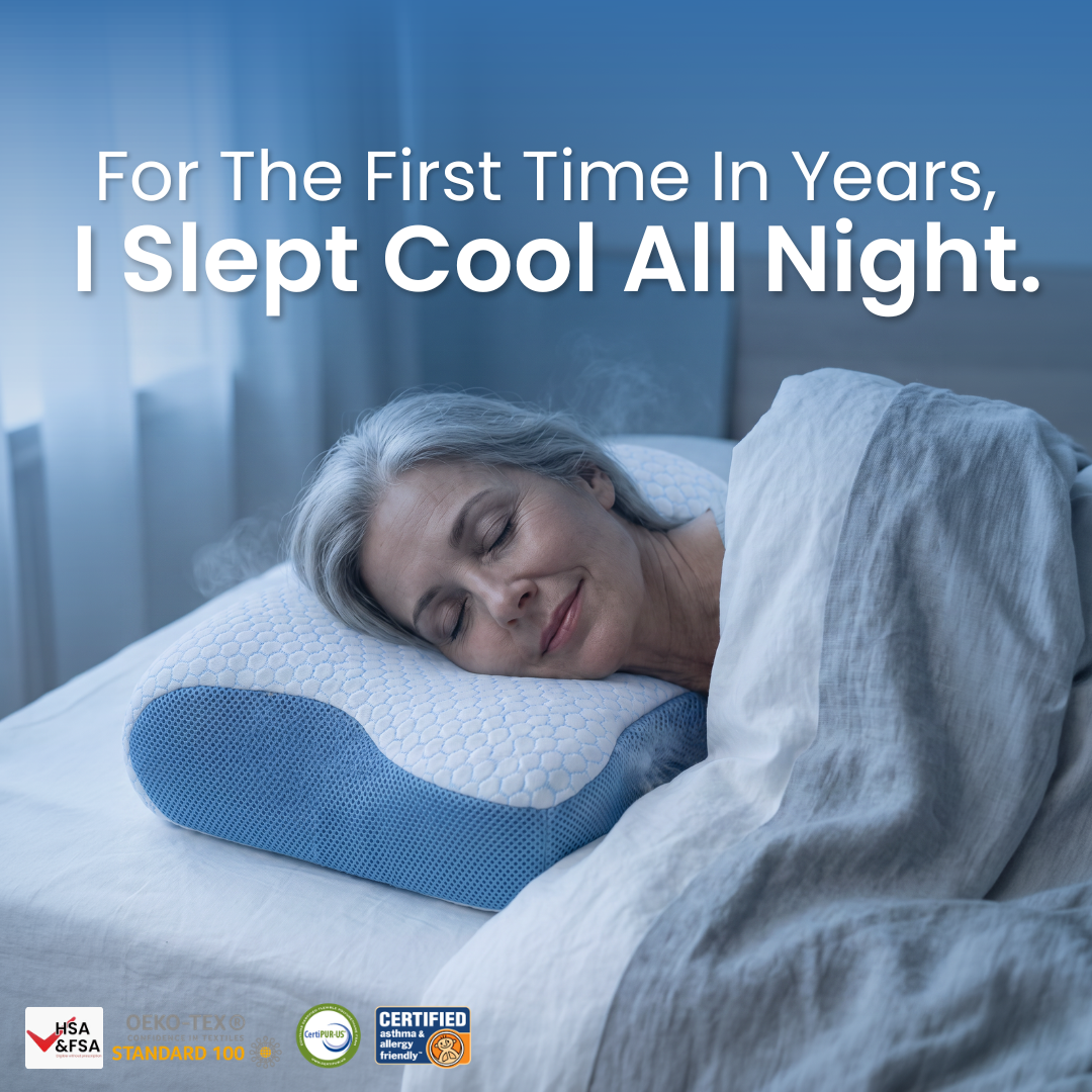 The Cooling Ergonomic Pillow That Keeps You Ice-Cold All Night & Wakes You Up Pain-Free