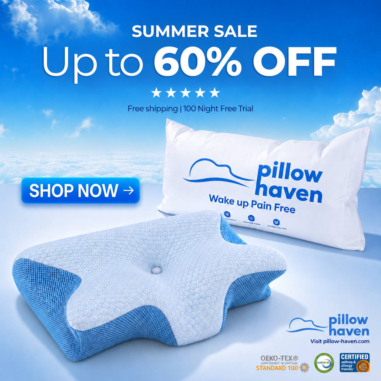 The Cooling Ergonomic Pillow That Keeps You Ice-Cold All Night & Wakes You Up Pain-Free