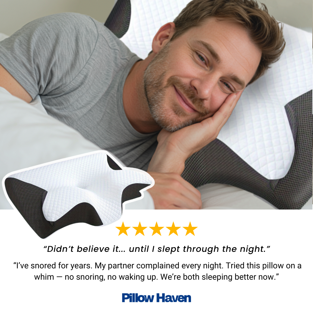 The Pillow That Silences Snoring - By Fixing Your Sleep Posture | 10-Year Sale 60% OFF