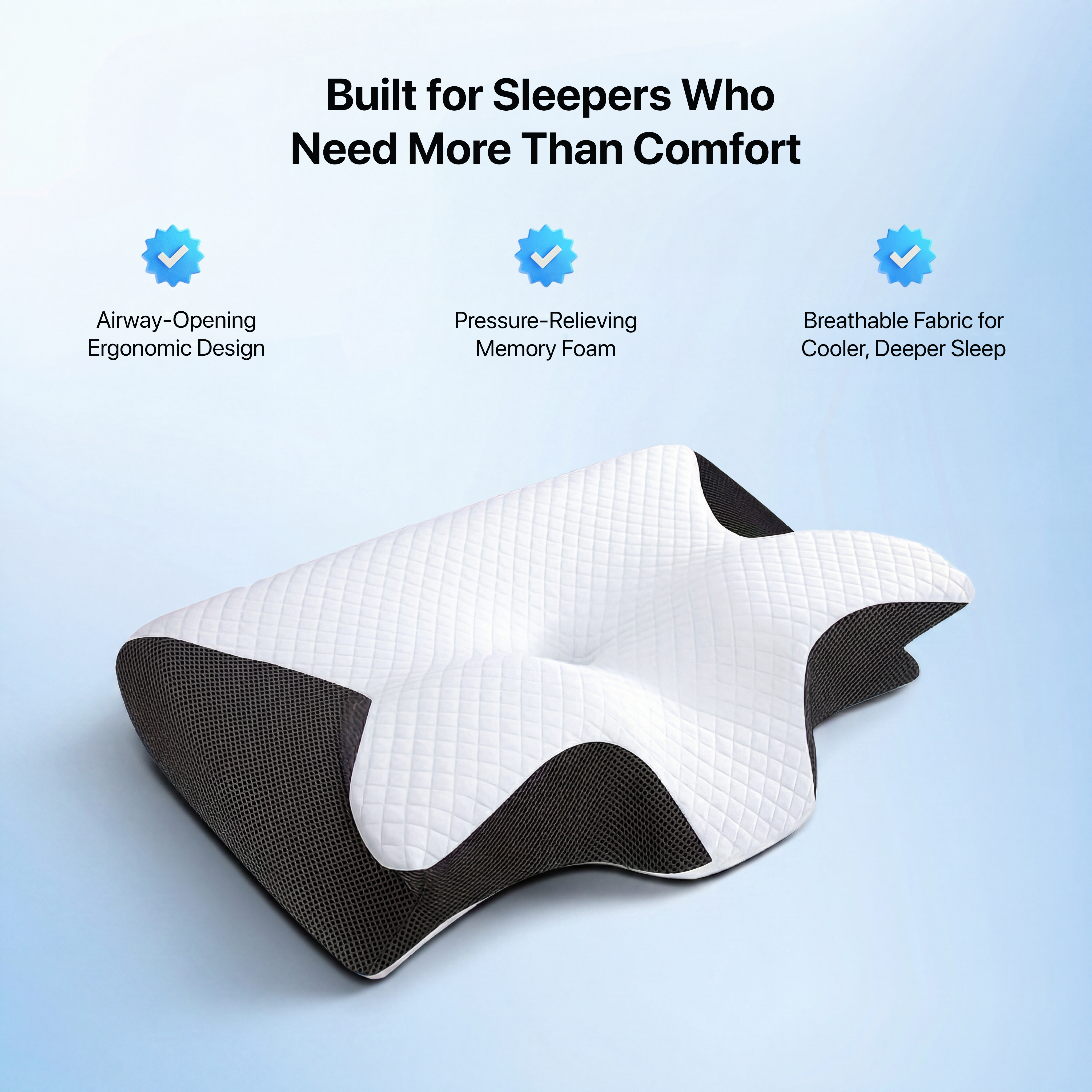 The Pillow That Reduces Sleep Apnea - Without a CPAP Machine | Father's Day 60% OFF