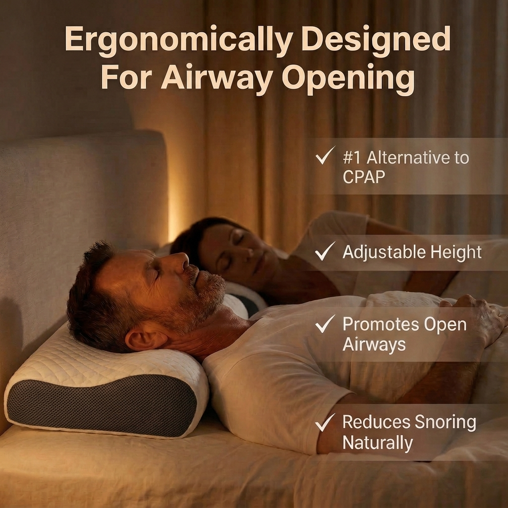 The Pillow That Silences Snoring - By Fixing Your Sleep Posture | Pré Summer Sale