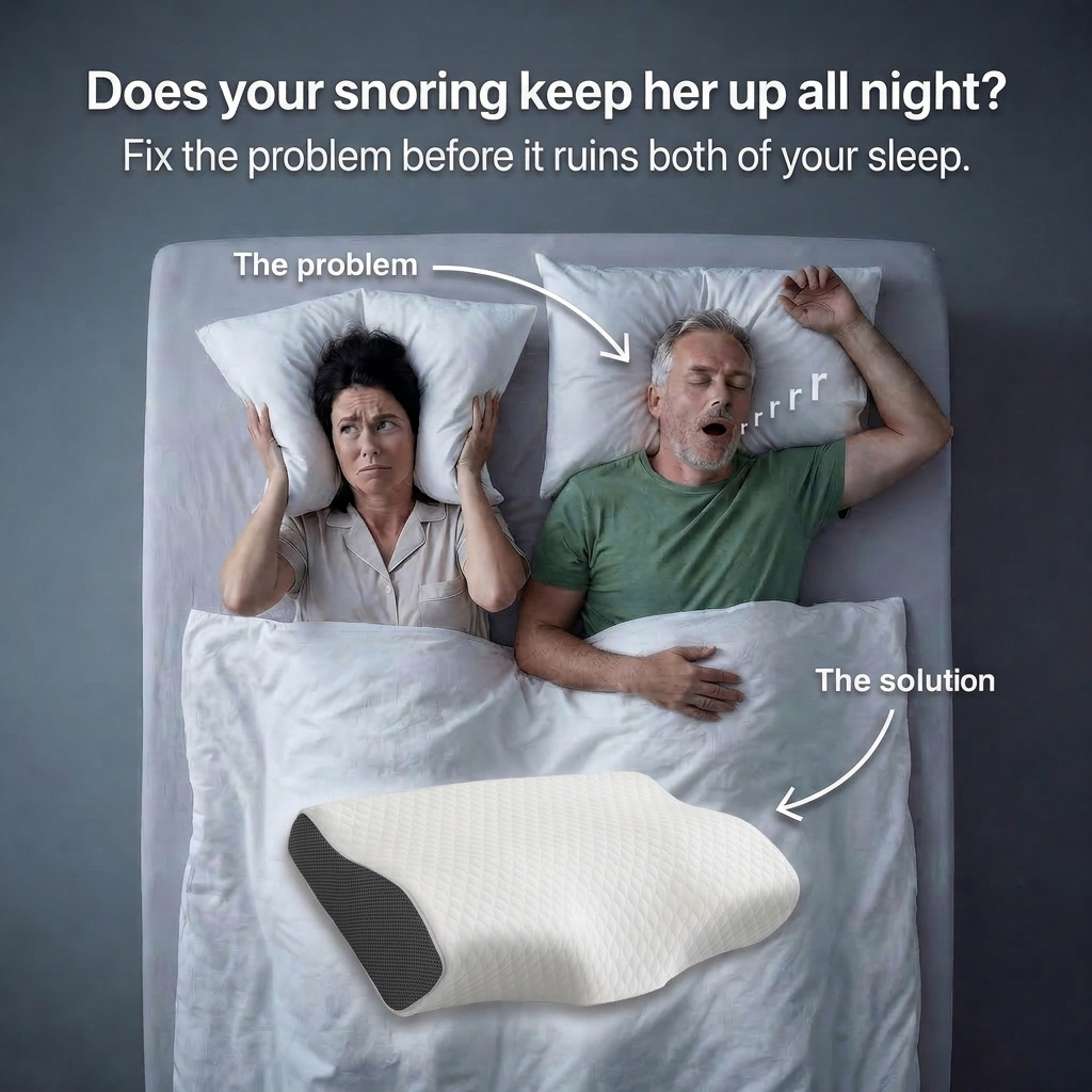 The Pillow That Silences Snoring - By Fixing Your Sleep Posture | Pré Summer Sale