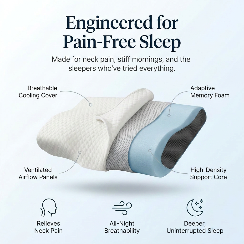 The Pillow That Silences Snoring - By Fixing Your Sleep Posture | Pré Summer Sale
