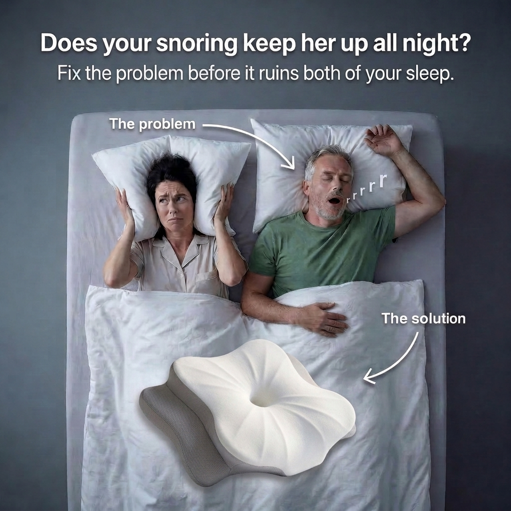 The Pillow That Silences Snoring - By Fixing Your Sleep Posture