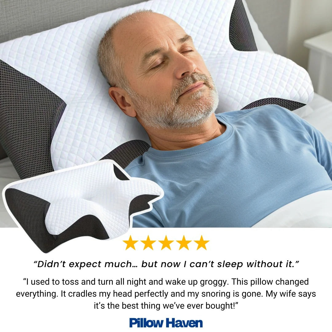 The Pillow That Reduces Sleep Apnea - Without a CPAP Machine | Anniversary Sale 60% OFF